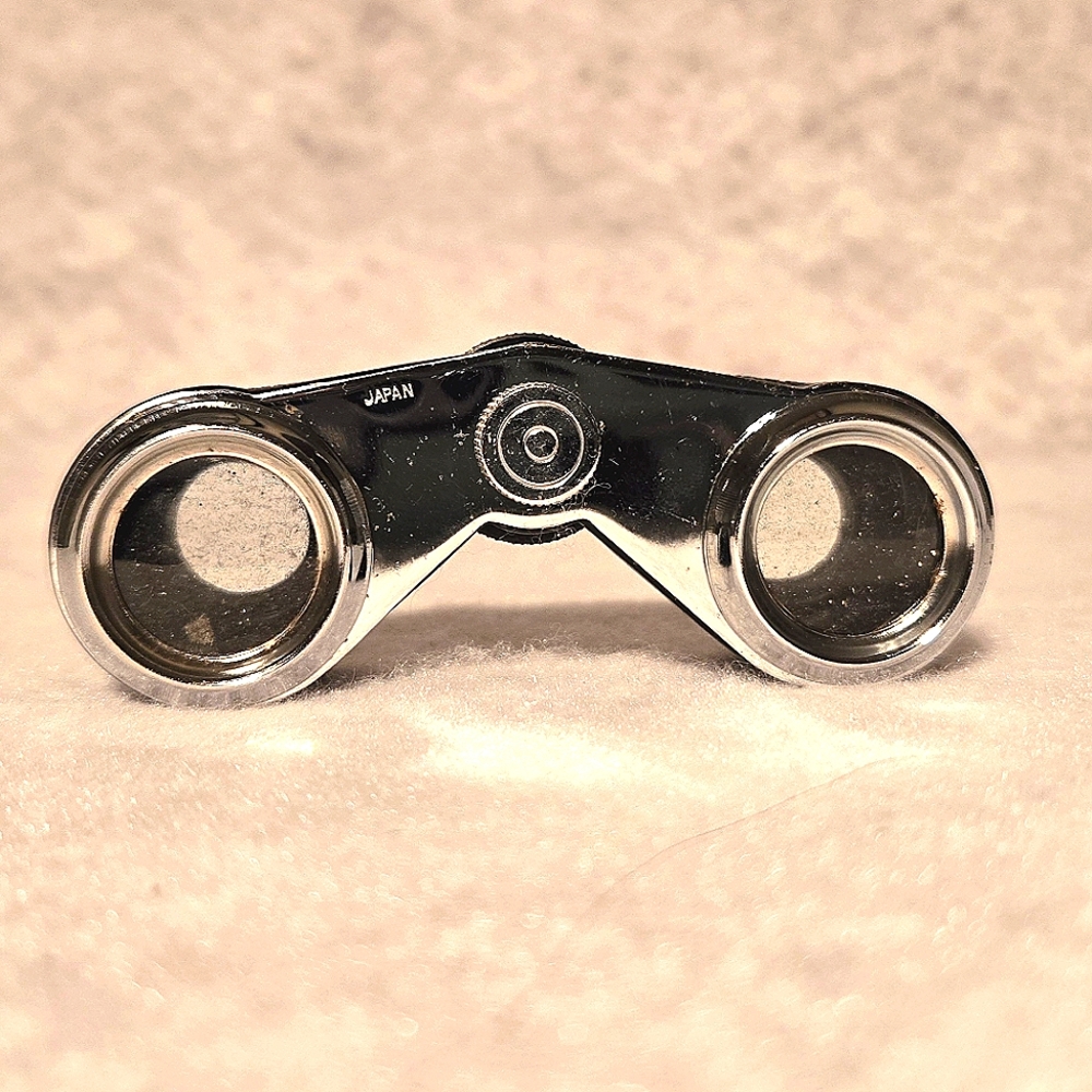VTG Japan Selsi Everbrite Retractable Opera Glasses/Pocket Binoculars, Stamped - Picture 6 of 8